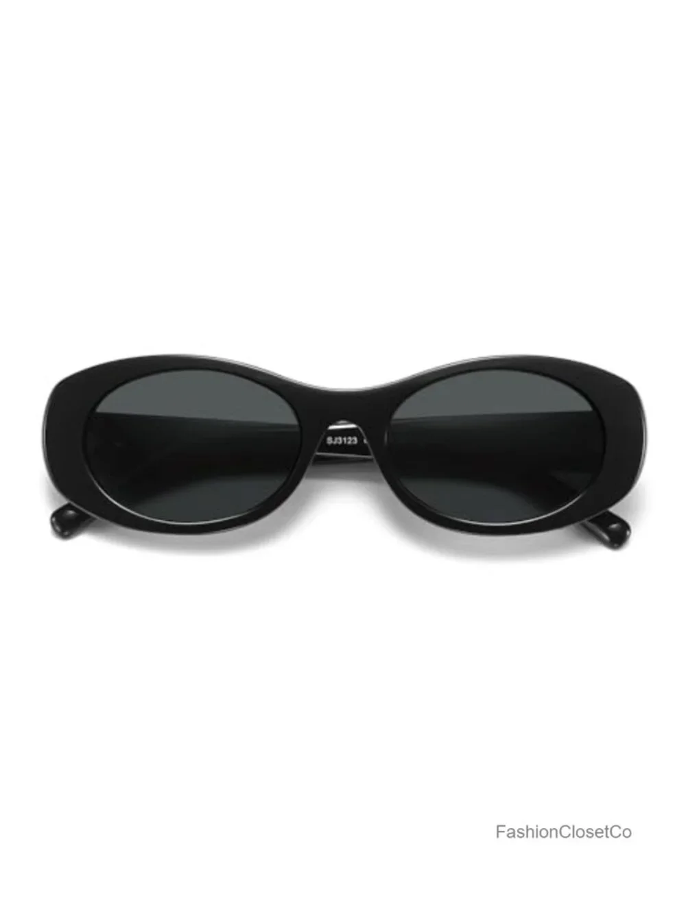 Oval Polarized Sunglasses Acetate Frame UV Protective Shades